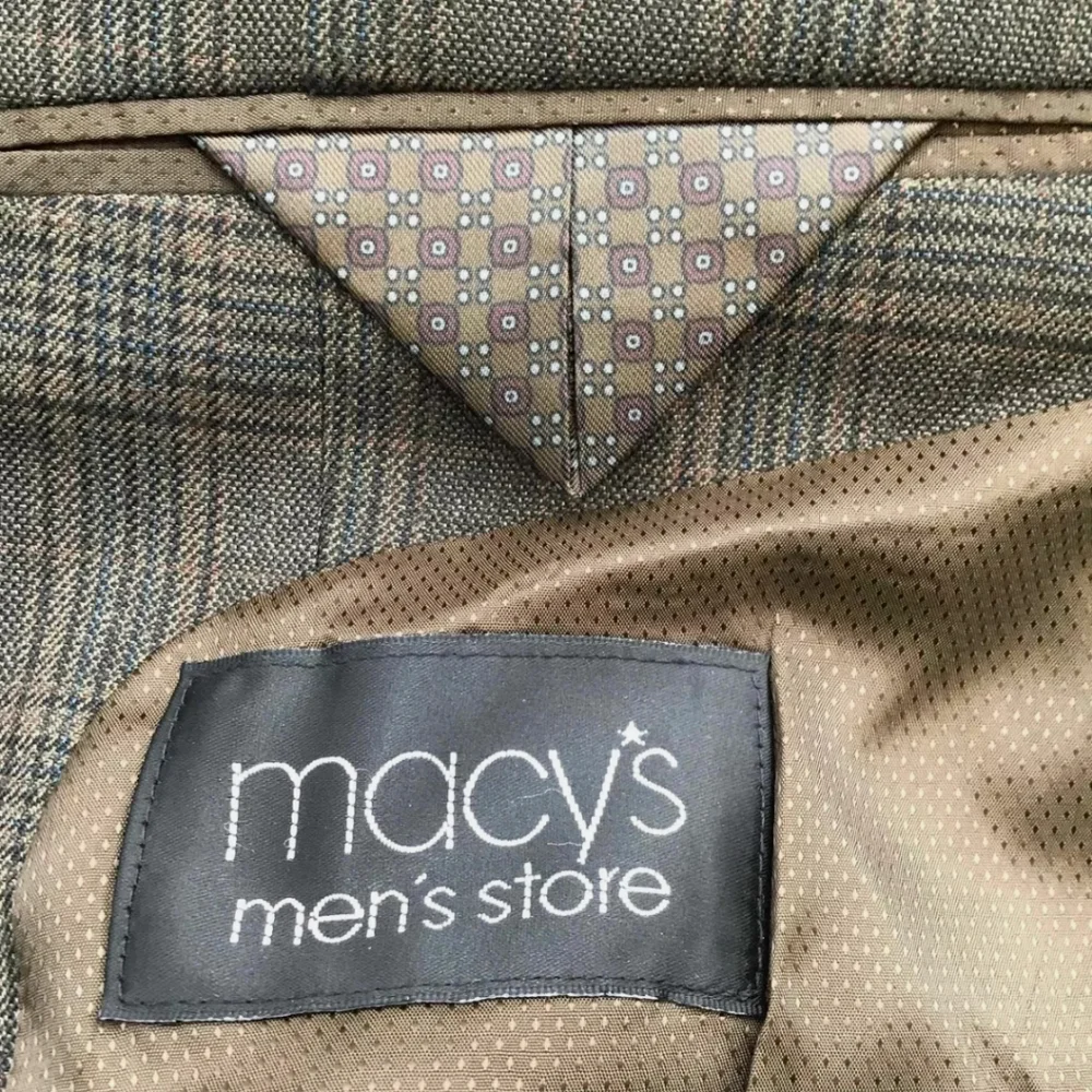 Michael by Michael Kors Men's Green Plaid designer Blazer Size 40R 40 - Picture 6 of 7